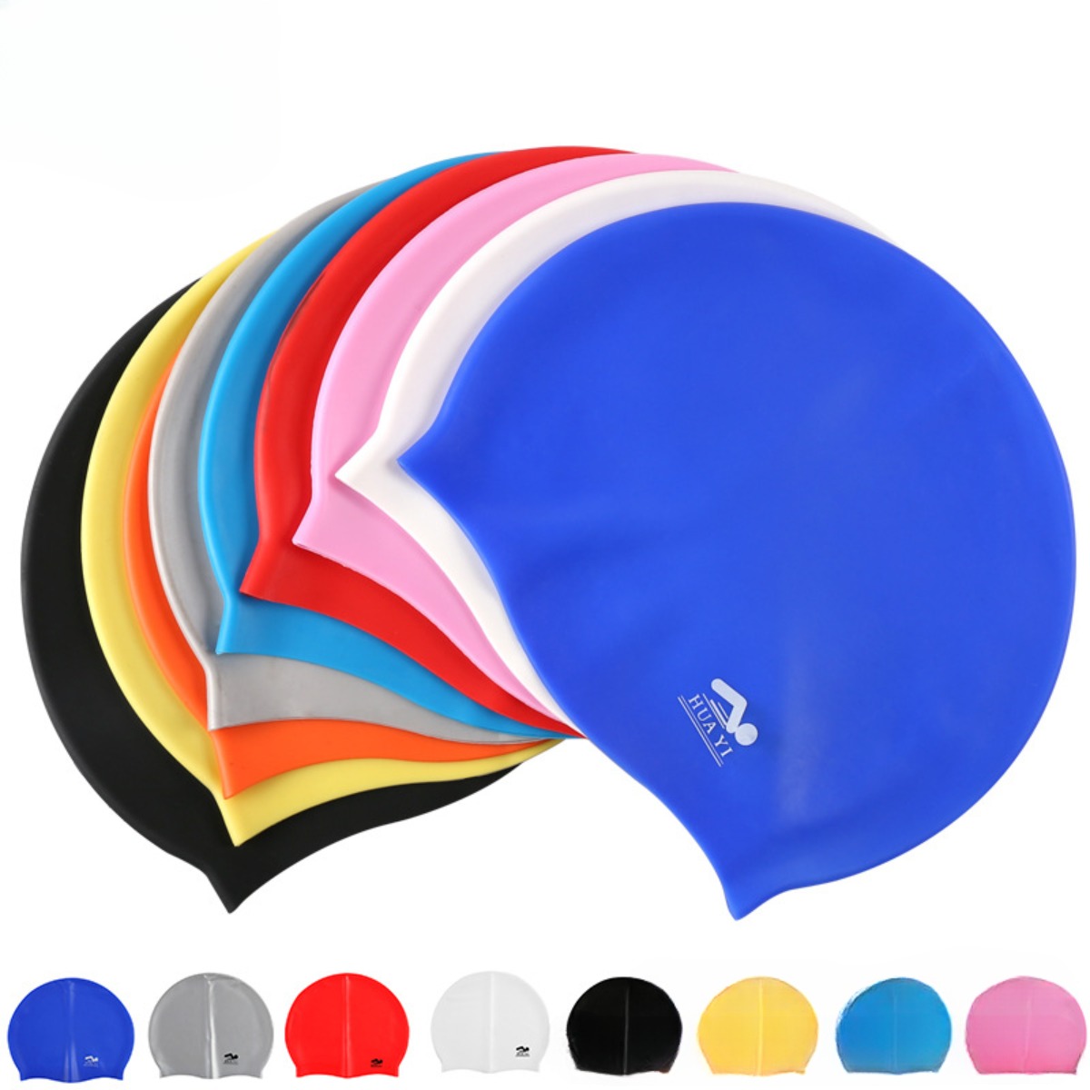 Swim Hat Silicone - Topi Renang Silikon Elastis Topi Renang
