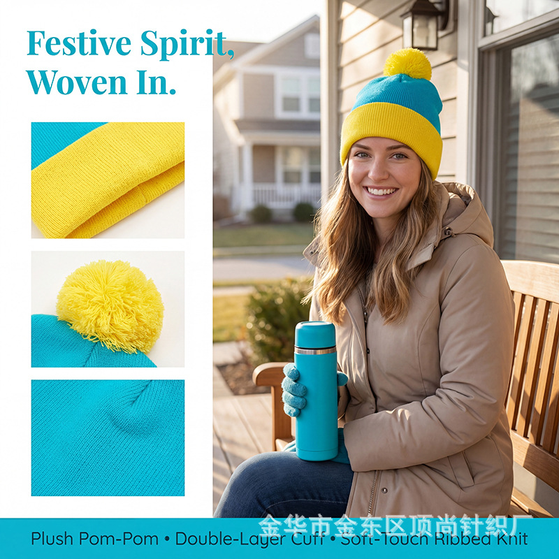 Beanie Cuffed Knit - Set Topi Kupluk dan Sarung Tangan