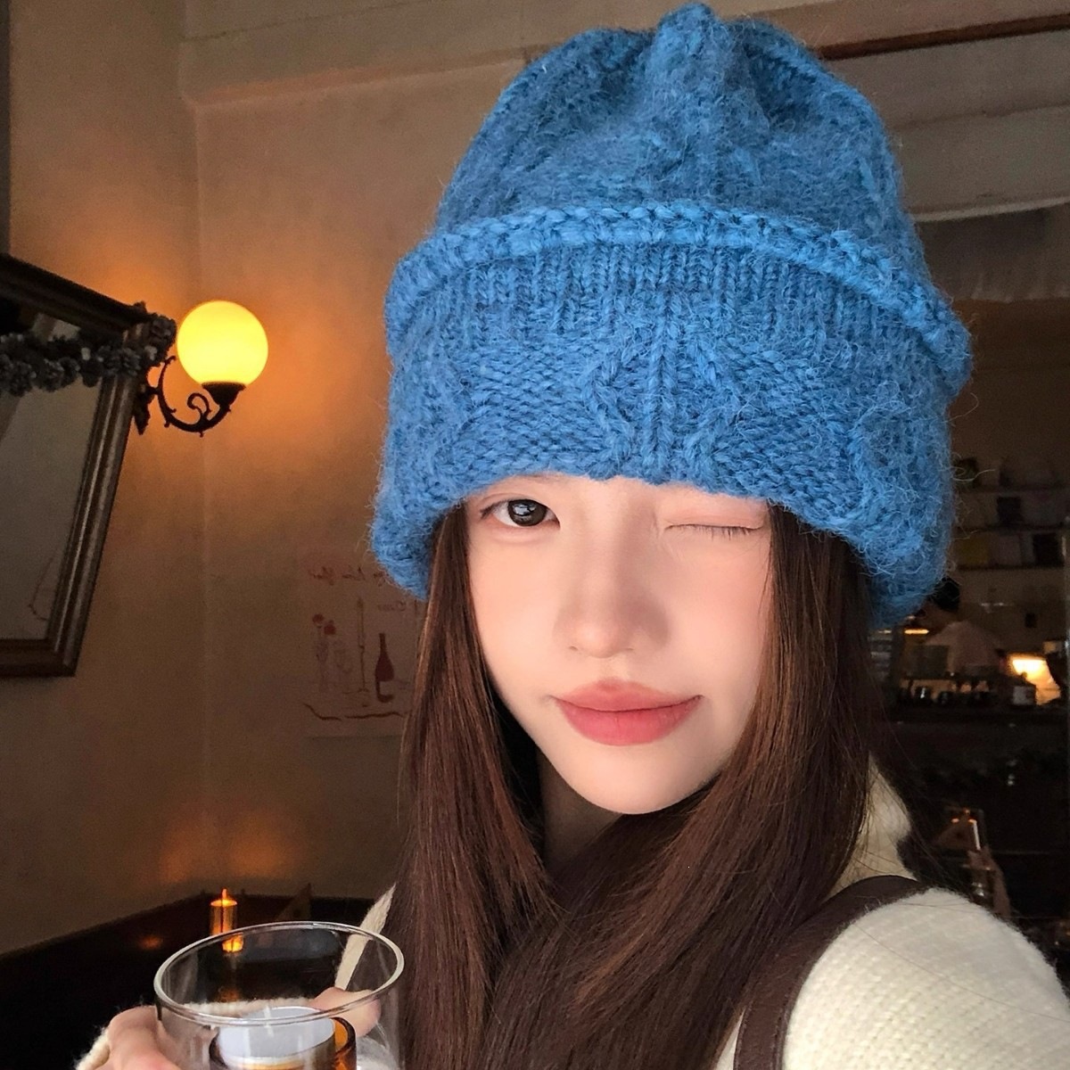 Topi Rajut Kabel Warna Krem un - Beanie Cuffed Knit ulasan dan harga