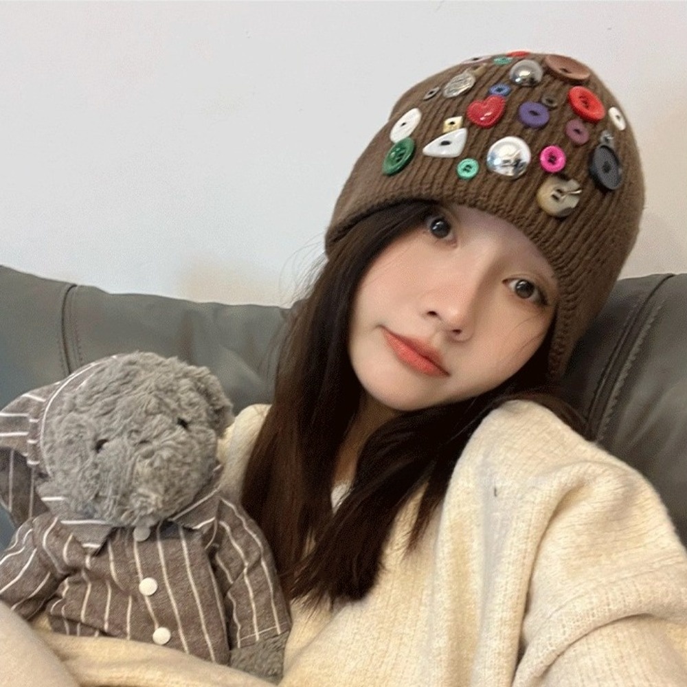 Topi Beanie Berwarna-warni den - Beanie Cuffed Knit ulasan dan harga