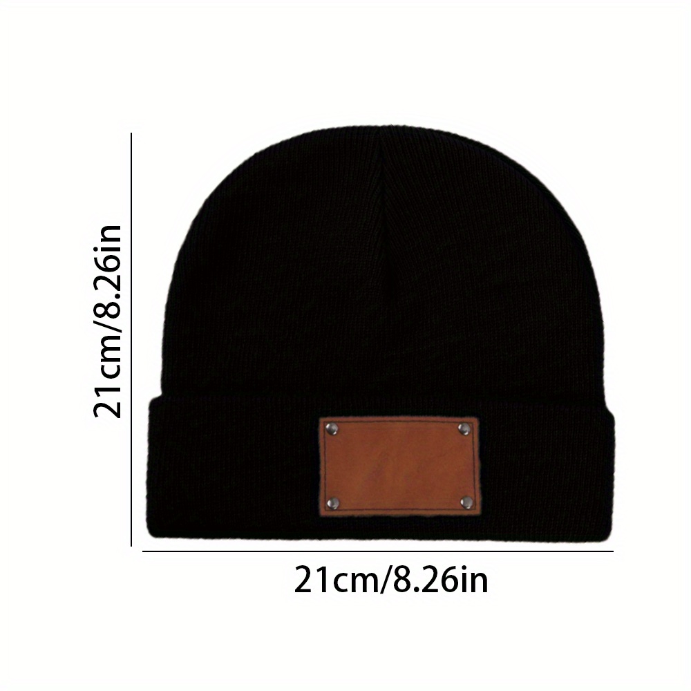Topi kupluk rajut dengan label - Beanie Cuffed Knit ulasan dan harga
